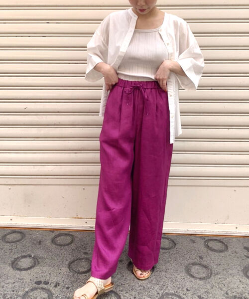 fredy repit(フレディレピ)の「バンドカラーシャツ(シャツ/ブラウス・レディース・オフホワイト/キャメル/カーキ・38)」の19枚目の写真