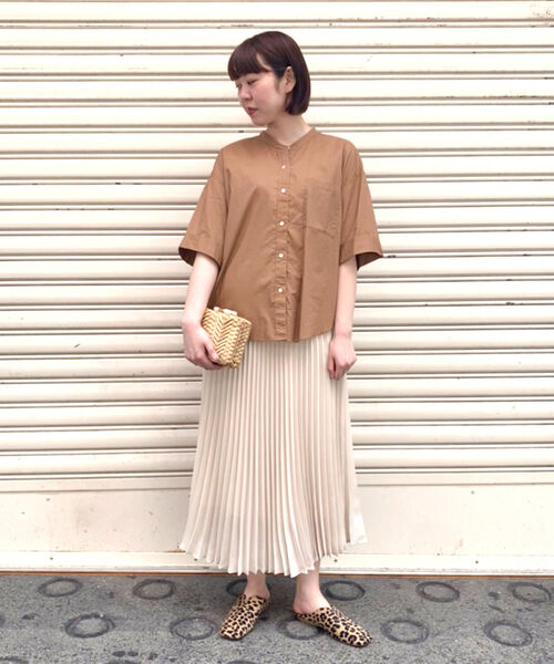 fredy repit(フレディレピ)の「バンドカラーシャツ(シャツ/ブラウス・レディース・オフホワイト/キャメル/カーキ・38)」の20枚目の写真