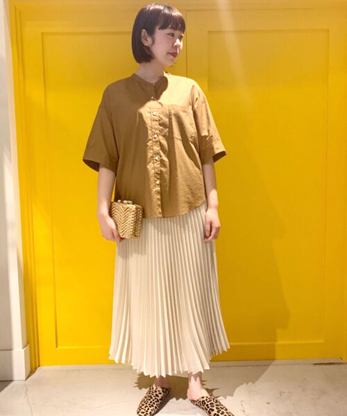 fredy repit(フレディレピ)の「バンドカラーシャツ(シャツ/ブラウス・レディース・オフホワイト/キャメル/カーキ・38)」の21枚目の写真