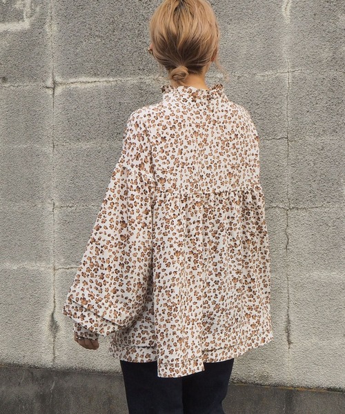 tiptop（ティップトップ）の「キラキラハイネックフレアブラウス（シャツ/ブラウス・レディース・ブラック/パープル/オフホワイト/グリーン/A/B・FREE）」の12枚目の写真