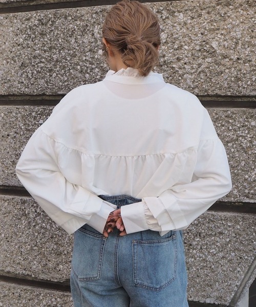 tiptop（ティップトップ）の「キラキラハイネックフレアブラウス（シャツ/ブラウス・レディース・ブラック/パープル/オフホワイト/グリーン/A/B・FREE）」の21枚目の写真