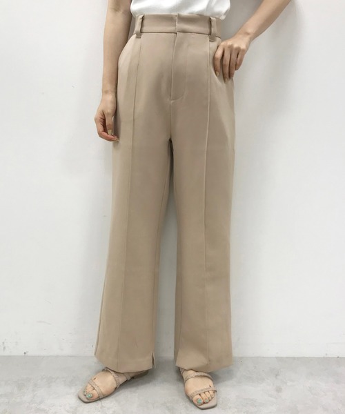 one after another NICE CLAUP（ワンアフターアナザーナイスクラップ）の「センタータックカラースラックス（スラックス・レディース・ベージュ/イエロー/ボルドー・SMALL/MEDIUM）」の13枚目の写真