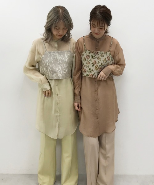 one after another NICE CLAUP（ワンアフターアナザーナイスクラップ）の「センタータックカラースラックス（スラックス・レディース・ベージュ/イエロー/ボルドー・SMALL/MEDIUM）」の14枚目の写真