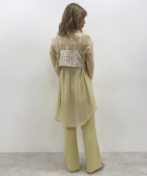 one after another NICE CLAUP（ワンアフターアナザーナイスクラップ）の「センタータックカラースラックス（スラックス・レディース・ベージュ/イエロー/ボルドー・SMALL/MEDIUM）」の16枚目の写真