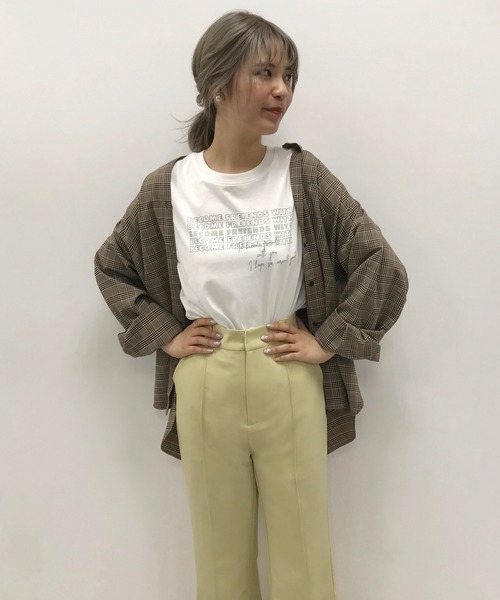 one after another NICE CLAUP（ワンアフターアナザーナイスクラップ）の「センタータックカラースラックス（スラックス・レディース・ベージュ/イエロー/ボルドー・SMALL/MEDIUM）」の20枚目の写真