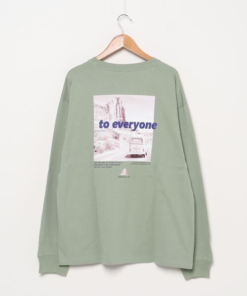 POWER TO THE PEOPLE(パワートゥーザピープル)の「POWER TO THE PEOPLE ヴィンテージイラスト&フォトプリント長袖Tシャツ(Tシャツ/カットソー・メンズ・チャコールグレー/ブラウン/オフホワイト/グリーン/サンドベージュ/ホワイト系その他/グリーン系その他/ホワイト系その他2/ホワイト系その他3/ホワイト系その他4・LL/M/L)」の21枚目の写真