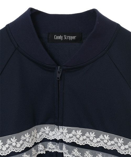 Candy Stripper（キャンディストリッパー）の「MAKE MY DAY JERSEY ブルゾン（ブルゾン・レディース・ブラック/ネイビー・2）」の5枚目の写真