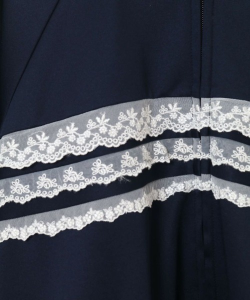 Candy Stripper（キャンディストリッパー）の「MAKE MY DAY JERSEY ブルゾン（ブルゾン・レディース・ブラック/ネイビー・2）」の4枚目の写真