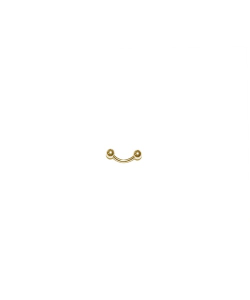 MORPH(モルフ)の「MORPH モルフ バナナバーベル ボディーピアス 18ゲージ 6mm~12mm(ピアス(片耳用)・メンズ・ゴールド・10/12/6/8)」の3枚目の写真