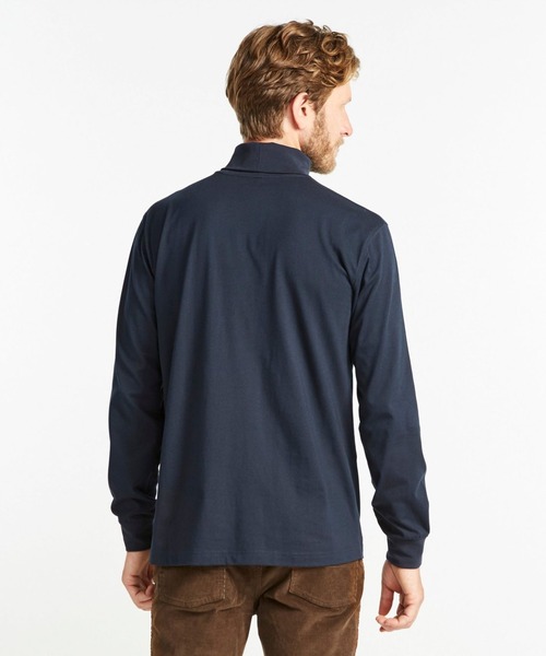 L.L.Bean（エルエルビーン）の「ケアフリー・アンシュリンカブル・タートルネック ジャパン・フィット（Tシャツ/カットソー・メンズ・ヘザーチャコール/ネイビー/ブラック/ホワイト・SMALL/X-LARGE/LARGE/MEDIUM/XX-LARGE）」の5枚目の写真