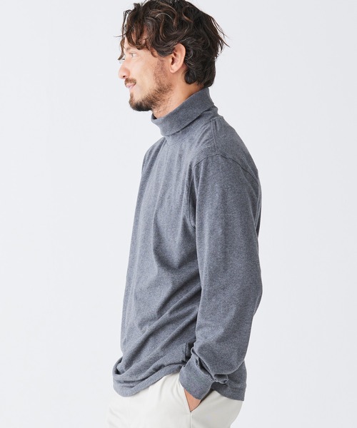 L.L.Bean（エルエルビーン）の「ケアフリー・アンシュリンカブル・タートルネック ジャパン・フィット（Tシャツ/カットソー・メンズ・ヘザーチャコール/ネイビー/ブラック/ホワイト・SMALL/X-LARGE/LARGE/MEDIUM/XX-LARGE）」の19枚目の写真