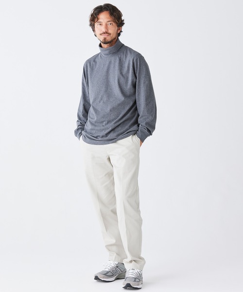 L.L.Bean（エルエルビーン）の「ケアフリー・アンシュリンカブル・タートルネック ジャパン・フィット（Tシャツ/カットソー・メンズ・ヘザーチャコール/ネイビー/ブラック/ホワイト・SMALL/X-LARGE/LARGE/MEDIUM/XX-LARGE）」の21枚目の写真