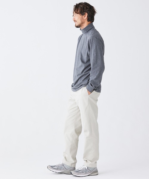 L.L.Bean（エルエルビーン）の「ケアフリー・アンシュリンカブル・タートルネック ジャパン・フィット（Tシャツ/カットソー・メンズ・ヘザーチャコール/ネイビー/ブラック/ホワイト・SMALL/X-LARGE/LARGE/MEDIUM/XX-LARGE）」の22枚目の写真