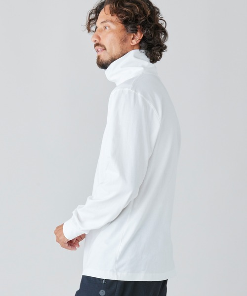 L.L.Bean（エルエルビーン）の「ケアフリー・アンシュリンカブル・タートルネック ジャパン・フィット（Tシャツ/カットソー・メンズ・ヘザーチャコール/ネイビー/ブラック/ホワイト・SMALL/X-LARGE/LARGE/MEDIUM/XX-LARGE）」の13枚目の写真