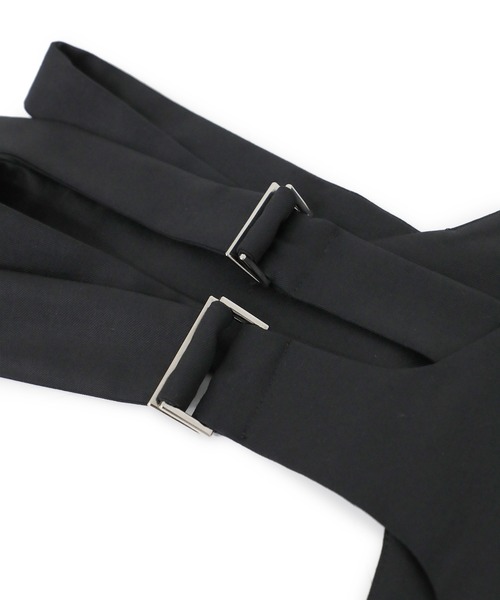 F（エフ）（エフ）の「【F】DESIGHN LAYERED VEST（ベスト・メンズ・ブラック・1/2）」の2枚目の写真