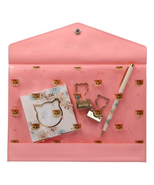 Joe La ステーショナリーケース La Joe Papeterie ポールアンドジョー ラ パペトリー ステーショナリー Paul A5 ヌネット ポルカドット ローズ ポール ジョー ラパペトリー のファッション