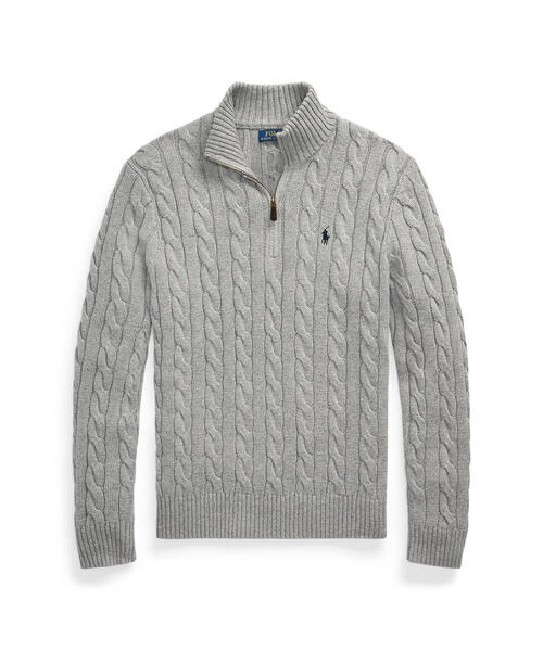 【美品】 ポロラルフローレン ニット ポンチョ カジュアル グレー ストレッチ リブド タートルネック （ニット・セーター）｜POLO