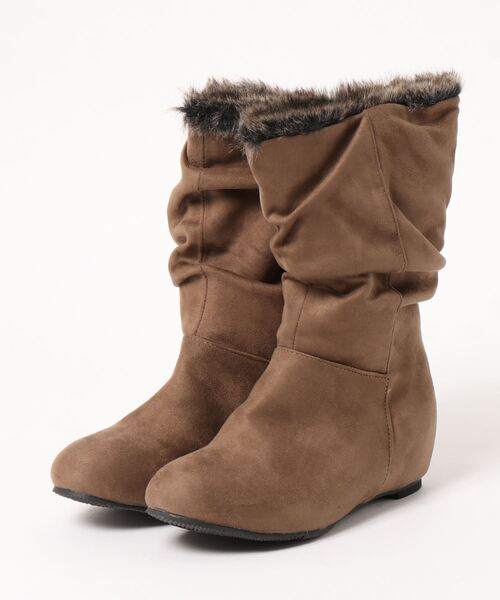 セール Jelly Beans ジェリービーンズ インヒールデザイン2wayファーブーツ ブーツ Jelly Beans ジェリービーンズ のファッション通販 Zozotown