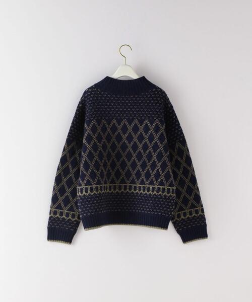 新品未使用 Steven Alan 幾何学模様 ジャガード ニット カーディガン 新品未使用 Steven Alan 幾何学模様 ジャガード ニット