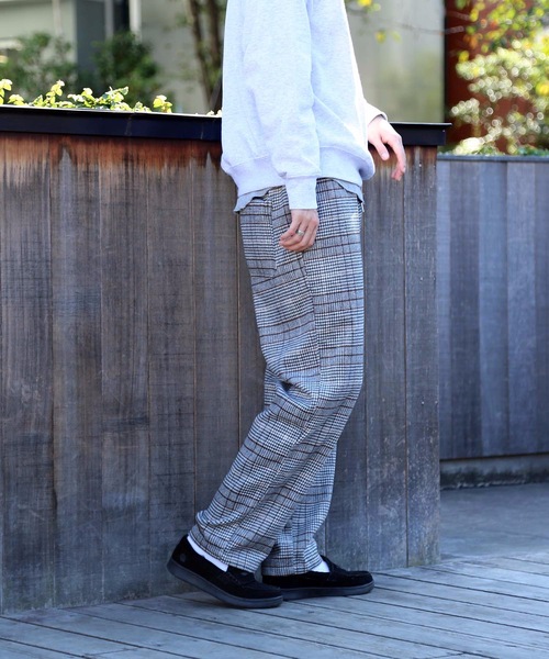 Blue Standard (ブルースタンダード)の「【BLUE STANDARD/ブルースタンダード】チェックリラックスパンツ ワイドパンツ ワンマイル/ルームウエアとしてもオススメ(その他パンツ・メンズ・ブラウン/グレー・MEDIUM/LARGE)」の11枚目の写真