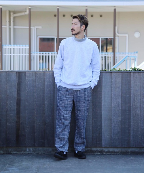 Blue Standard (ブルースタンダード)の「【BLUE STANDARD/ブルースタンダード】チェックリラックスパンツ ワイドパンツ ワンマイル/ルームウエアとしてもオススメ(その他パンツ・メンズ・ブラウン/グレー・MEDIUM/LARGE)」の3枚目の写真