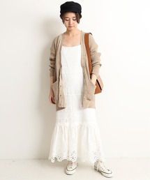 SLOBE IENA | レースパッチワークキャミワンピース【手洗い可能】◆(ワンピース)