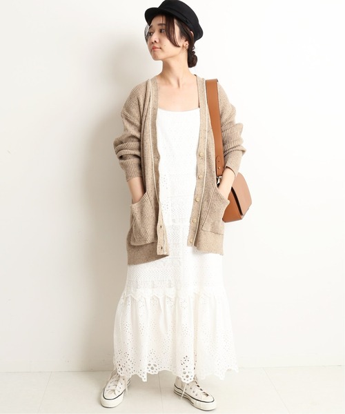 SLOBE IENA（スローブイエナ）の「レースパッチワークキャミワンピース