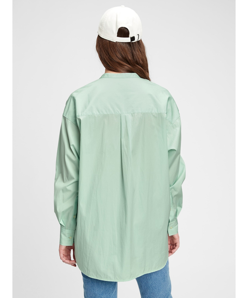 GAP（ギャップ）の「バンドカラーシャツ（シャツ/ブラウス・レディース・ミント/ベージュ/ホワイト・L/XS/M/XXS/S）」の6枚目の写真