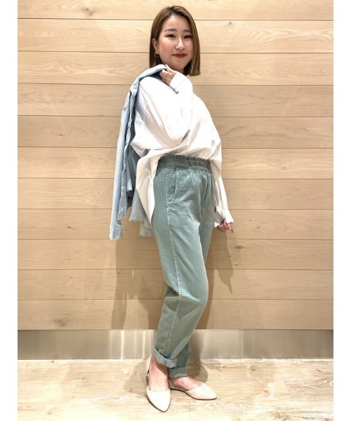 GAP（ギャップ）の「バンドカラーシャツ（シャツ/ブラウス・レディース・ミント/ベージュ/ホワイト・L/XS/M/XXS/S）」の14枚目の写真