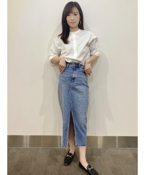 GAP（ギャップ）の「バンドカラーシャツ（シャツ/ブラウス・レディース・ミント/ベージュ/ホワイト・L/XS/M/XXS/S）」の17枚目の写真