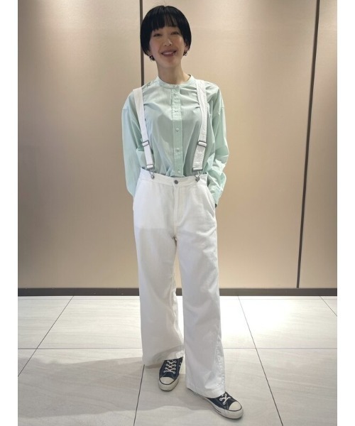 GAP（ギャップ）の「バンドカラーシャツ（シャツ/ブラウス・レディース・ミント/ベージュ/ホワイト・L/XS/M/XXS/S）」の20枚目の写真