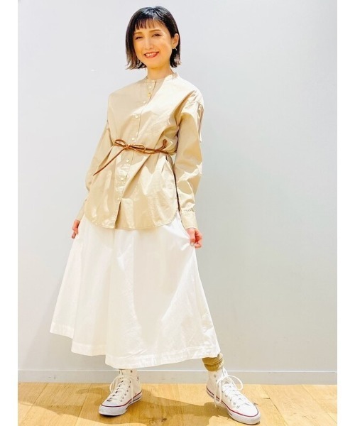 GAP（ギャップ）の「バンドカラーシャツ（シャツ/ブラウス・レディース・ミント/ベージュ/ホワイト・L/XS/M/XXS/S）」の22枚目の写真