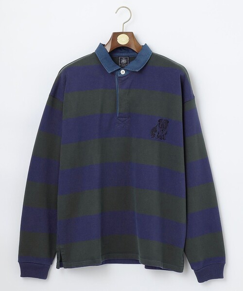J.PRESS(ジェイプレス)の「クラシックブル ヘビーオンス天竺ラガーシャツ(ポロシャツ・メンズ・グリーン系1/ネイビー系1・MEDIUM/LARGE/X-LARGE)」の1枚目の写真