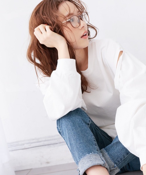 DONOBAN(ドノバン)の「クリアレンズウェリントンメガネ(メガネ・レディース・ブラウン/モカ・ONESIZE)」の8枚目の写真