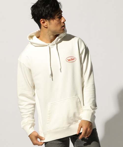 BAYFLOW（ベイフロー）の「カラープリントパーカープルオーバー L/S（パーカー・メンズ・チャコール/ライトピンク/ベージュ/マスタード/オフホワイト/サックスブルー・SMALL/MEDIUM/LARGE）」の16枚目の写真