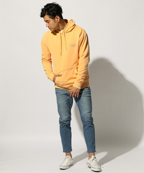 BAYFLOW（ベイフロー）の「カラープリントパーカープルオーバー L/S（パーカー・メンズ・チャコール/ライトピンク/ベージュ/マスタード/オフホワイト/サックスブルー・SMALL/MEDIUM/LARGE）」の21枚目の写真