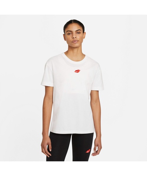 NIKE（ナイキ）の「NIKE/ナイキ WS NSW ボーイ ラヴ S/S Tシャツ（Tシャツ/カットソー・レディース・ホワイト/ブラック・S/M/L/XL）」の8枚目の写真