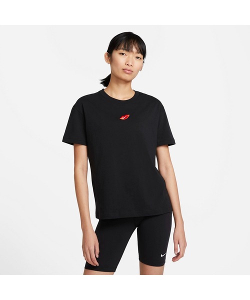 NIKE（ナイキ）の「NIKE/ナイキ WS NSW ボーイ ラヴ S/S Tシャツ（Tシャツ/カットソー・レディース・ホワイト/ブラック・S/M/L/XL）」の5枚目の写真