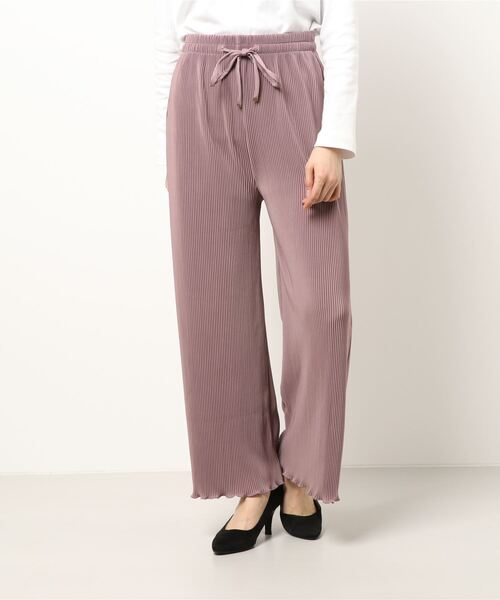 reca（レカ）の「カットプリーツイージーパンツ（その他パンツ・レディース・ピンク/アイボリー/ブルー/ブラック/ライトグリーン・M）」の13枚目の写真