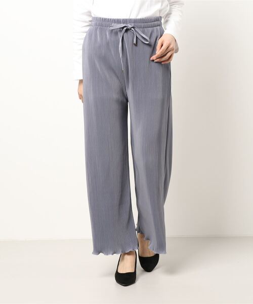 reca（レカ）の「カットプリーツイージーパンツ（その他パンツ・レディース・ピンク/アイボリー/ブルー/ブラック/ライトグリーン・M）」の16枚目の写真