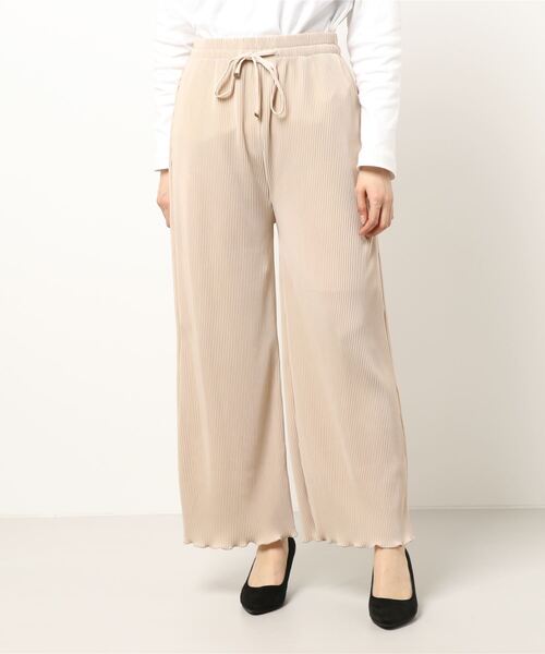 reca（レカ）の「カットプリーツイージーパンツ（その他パンツ・レディース・ピンク/アイボリー/ブルー/ブラック/ライトグリーン・M）」の15枚目の写真