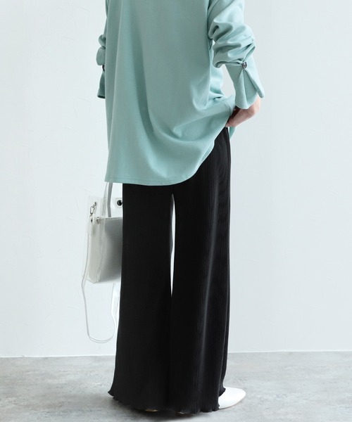 reca（レカ）の「カットプリーツイージーパンツ（その他パンツ・レディース・ピンク/アイボリー/ブルー/ブラック/ライトグリーン・M）」の20枚目の写真