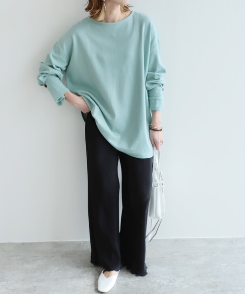 reca（レカ）の「カットプリーツイージーパンツ（その他パンツ・レディース・ピンク/アイボリー/ブルー/ブラック/ライトグリーン・M）」の21枚目の写真