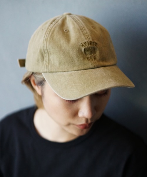 AVIREX（アヴィレックス）の「【WEB&DEPOT限定】ピグメント6パネルキャップ/ PIGMENT 6PANEL CAP（キャップ・レディース・ブラック/オレンジ/セージグリーン・FREE）」の10枚目の写真