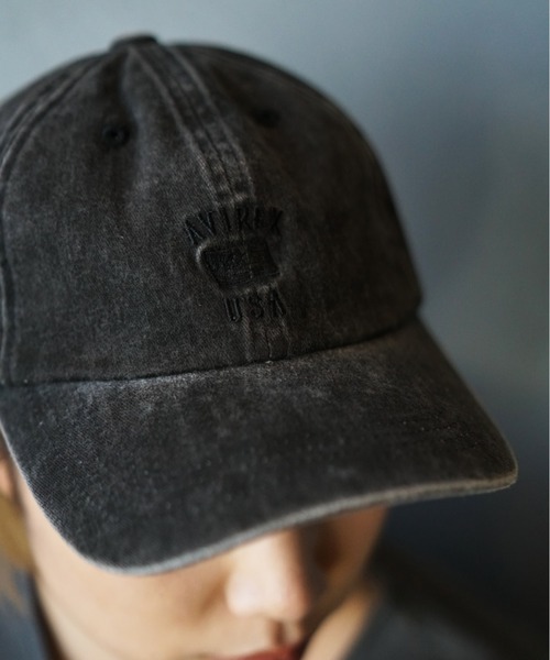AVIREX（アヴィレックス）の「【WEB&DEPOT限定】ピグメント6パネルキャップ/ PIGMENT 6PANEL CAP（キャップ・レディース・ブラック/オレンジ/セージグリーン・FREE）」の15枚目の写真