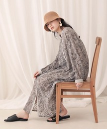 Bab | 【WEB限定】ペイズリープリントロングワンピース(ワンピース)