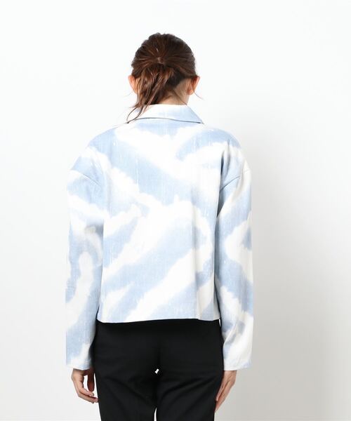 LUCA/LADY LUCK LUCA（ルカ/レディラックルカ）の「LC/LLL マーブル柄ジャケット（デニムジャケット・レディース・ブルー・FREE）」の8枚目の写真