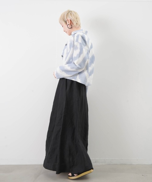 LUCA/LADY LUCK LUCA（ルカ/レディラックルカ）の「LC/LLL マーブル柄ジャケット（デニムジャケット・レディース・ブルー・FREE）」の6枚目の写真