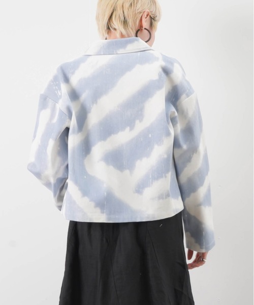 LUCA/LADY LUCK LUCA（ルカ/レディラックルカ）の「LC/LLL マーブル柄ジャケット（デニムジャケット・レディース・ブルー・FREE）」の7枚目の写真