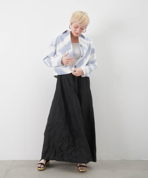 LUCA/LADY LUCK LUCA（ルカ/レディラックルカ）の「LC/LLL マーブル柄ジャケット（デニムジャケット・レディース・ブルー・FREE）」の5枚目の写真